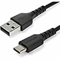 StarTech.com 1 m / 3.3 ft USB 2.0 to USB C Cable - High Quality USB 2.0 Cable - USB Cable - Black - USB Data Transfer Cable (RUSB2AC1MB) 1 thumbnail image