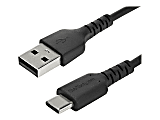 StarTech.com 1 m / 3.3 ft USB 2.0 to USB C Cable - High Quality USB 2.0 Cable - USB Cable - Black - USB Data Transfer Cable (RUSB2AC1MB) 1 thumbnail image