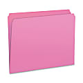 Smead® File Folders, Letter Size, Straight Cut, Pink, Box Of 100 1 thumbnail image