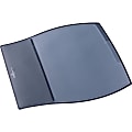 DURABLE Transparent Overlays Desk Pad - Rectangle - 17.3" Width x 15.4" Depth - Plastic - Black