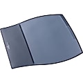 DURABLE Transparent Overlays Desk Pad - Rectangle - 17.3" Width x 15.4" Depth - Plastic - Black 1 thumbnail image