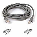 Belkin Cat5e Patch Cable - RJ-45 Male - RJ-45 Male - 25ft - Gray 1 thumbnail image