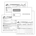 ComplyRight® 1095-C Tax Forms Set, Employer-Provided Health Insurance Offer And Coverage Forms With Envelopes, Laser, 8-1/2" x 11", Set For 50 Employees