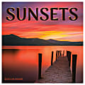 2025 TF Publishing Scenic Mini Calendar, 7" x 7", Sunsets, January To December