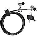 Targus Dual P2MKL Cable Lock - Pack of 25 - Galvanized Steel - 5.91 ft 1 thumbnail image