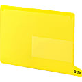 Smead End Tab Out Guides - Printed Bottom Tab(s) - Message - OUT - Letter - Yellow Poly Tab(s) - 25 / Box