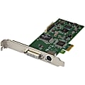 StarTech.com PCIe Video Capture Card - Internal Capture Card - HDMI, VGA, DVI, and Component - 1080P at 60 FPS - Functions: Video Capturing, Video Recording, Video Encoding - PCI Express x1 - 1920 x 1080 - NTSC, PAL-M, PAL60, PAL - MPEG-4, H.264