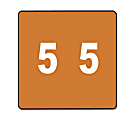 Smead® DCC and DCCRN Color-Coded Numeric Labels, SMD67425, "Number", 1 1/2"W x 1 1/2"L, Brown, 250 Per Roll 1 thumbnail image