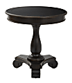 Office Star™ 425 Series Avalon Round Accent Table, 26-1/2"H x 26"W x 26"D, Antique Black