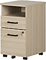 South Shore Zelia 16"W x 19-1/4"D Lateral 2-Drawer Mobile File Cabinet, Soft Elm