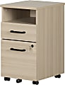 South Shore Zelia 16"W x 19-1/4"D Lateral 2-Drawer Mobile File Cabinet, Soft Elm 1 thumbnail image