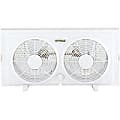 Optimus® 2-Speed Twin Window Fan, 177.8mm, White