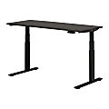 South Shore Ezra Electric Adjustable-Height Standing Desk, 48-3/4"H x 59-1/2"W x 27-1/2"D, Gray Oak/Matte Black 1 thumbnail image