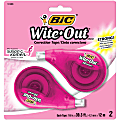 BIC® Wite-Out® Brand EZ Correct Correction Tape, Supports Susan G. Komen, 39 5/16', White, Pack Of 2 1 thumbnail image