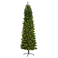 Nearly Natural Slim Green Mountain Pine Artificial Christmas Tree, 8' 1 thumbnail image