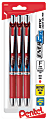 Pentel® EnerGel® RTX Retractable Liquid Gel Pens, Fine Point, 0.5mm, 54% Recycled, Assorted Barrel Colors, Red Ink, Pack Of 3 Pans 1 thumbnail image