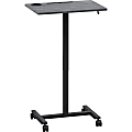 Lorell® 20"W Height-Adjustable Mobile Computer Desk, Weathered Charcoal 1 thumbnail image