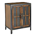 Office Star Barcelona 2-Door Console, 34-5/16"H x 27-3/4"W x 18-3/16"D, Alder 1 thumbnail image