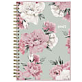 2025 Blue Sky Weekly/Monthly Planning Calendar, 5” x 8”, Watercolor Peonies, January 2025 To December 2025