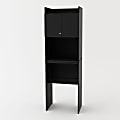 Ameriwood™ SystemBuild Clarkson Mini Refrigerator Engineered Wood Storage Cabinet, 2 Fixed Shelves, 72"H x 24"W x 16"D, Black 1 thumbnail image