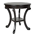 Office Star™ 425 Series Vermont Accent Table, 26-1/8"H x 26"W x 26"D, Black