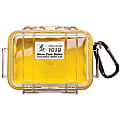 Pelican 1010 Micro Case, Fits Cameras Up To 2.94"H x 4.44"W x 1.69"D, Clear/Yellow
