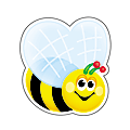 TREND Mini Accents, 3", Bees, Black/Yellow, Pack Of 36 1 thumbnail image