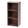 IRIS 35"H 3-Tier Basic Bookcase, Dark Brown