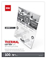 Office Depot® Brand Laminating Pouches, Letter Size, 5 mil, 9" x 11-1/2", Clear, Pack Of 100 1 thumbnail image