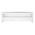 Eurostyle Bryant Media Stand, 19-1/2"H x 59"W x 15-1/2"D, Matte White