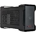 Line Cooler Master MasterCase NC100 Computer Case - Ultra Compact - Black - Steel, ABS Plastic - 2 x 3.62" x Fan(s) Installed - 1 - Power Supply Installed - NUC (UCFF) Motherboard Supported - 2 x Fan(s) Supported 1 thumbnail image