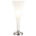 Adesso® Mimosa Table Lamp, Satin Steel/White