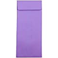 JAM Paper® Policy Envelopes, #12, Gummed Seal, 30% Recycled, Violet Purple, Pack Of 50 Envelopes
