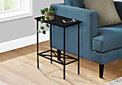 Monarch Specialties Gia Accent Table, 24”H x 15-3/4”W x 9-1/2”D, Black
