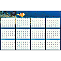 House of Doolittle Earthscapes Sea Life Laminated Planner - Julian Dates - 1 Year - January 2022 till December 2022 - 24" x 37" Sheet Size - 1.13" x 1.25" , 1.25" x 1.13" Block - Laminated, Erasable - 1 Each 1 thumbnail image