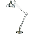 Adesso® Atlas Floor Lamp, Satin Steel