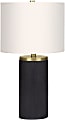 Monarch Specialties Merrit Table Lamp, 24”H, Ivory/Black