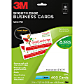 3M™ Smooth-Edge Business Cards For Laser Printers, 2" x 3 1/2", White, Pack Of 400 1 thumbnail image