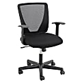 BarcaLounger Mesh Mid-Back Task Chair, Black/Black 1 thumbnail image