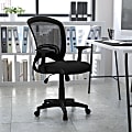 Flash Furniture Mesh Mid-Back Swivel Task Chair With Padded Seat, Black 1 thumbnail image