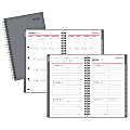 Office Depot® Brand Spiral Weekly/Monthly Planner, 5" x 8", Gray, January to December 2018 (OD710330-18)