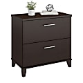 Bush Home Somerset 2 Drawer Lateral File Cabinet, Mocha Cherry, Standard Delivery 1 thumbnail image