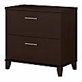 Bush Furniture Somerset 2-Drawer Lateral File Cabinet, Mocha Cherry, Standard Delivery 1 thumbnail image