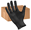Boardwalk Disposable Nitrile General-Purpose Gloves, Powder-Free, Medium, Black, Box of 100 Gloves
