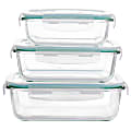 Martha Stewart 6-Piece Storage Containers With Leak Proof Lids, Clear 1 thumbnail image