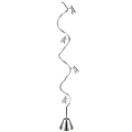 Adesso® Venus Spiral Floor Lamp, Satin Steel