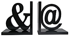 Realspace™ Ampersand And At Symbol Bookends, Weathered Brown, Set Of 2 Bookends 1 thumbnail image