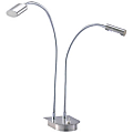 Adesso® Eternity Double Desk Lamp, Satin Steel 1 thumbnail image