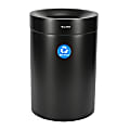 Alpine Industries Stainless Steel Recycling Can, 50 Gallon, Black 1 thumbnail image
