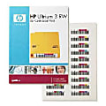 HP Ultrium 3 RW Bar Code Label Pack, YZ4293, Q2007A, Pack Of 100 Data Labels And 10 Cleaning Labels 1 thumbnail image